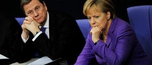 Die Sorgen von Bundeskanzler Angela Merkel und Vizekanzler Guido Westerwelle werden immer größer.