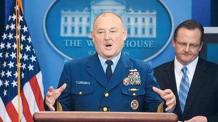 Obamas Krisenmanager. Admiral Thad Allen in Washington. Foto: dpa