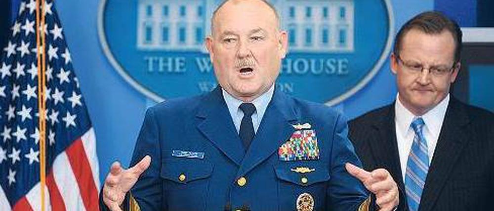 Obamas Krisenmanager. Admiral Thad Allen in Washington. Foto: dpa