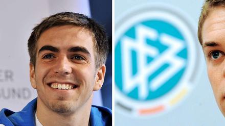 Auf Philipp Lahm und Manuel Neuer lastet in Südafrika viel Verantwortung.
