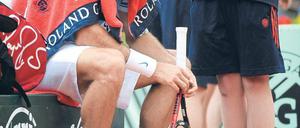 Sitzen geblieben. Federer fährt diesmal ohne French-Open-Titel nach Hause. Foto: AFP