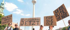 Ironie bei Berliner Bildungsdemo.