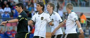 Der Schiedsrichter war aus Sicht der deutschen Spieler etwas übermotiviert.