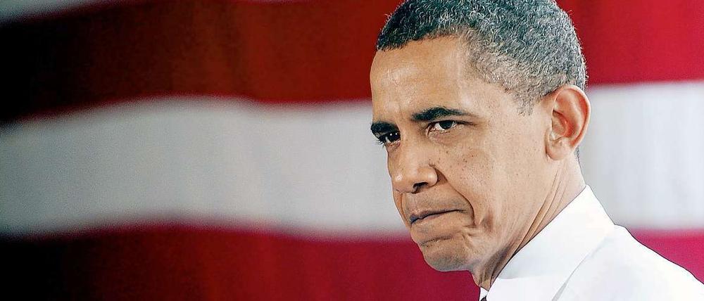 Die Umfragewerte sinken. Barack Obama scheint den Problemen machtlos gegenüberzustehen.