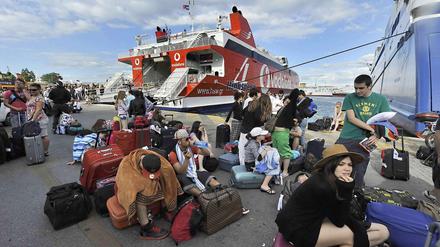 Vorläufiges Ende der Reise im Hafen von Piräus.