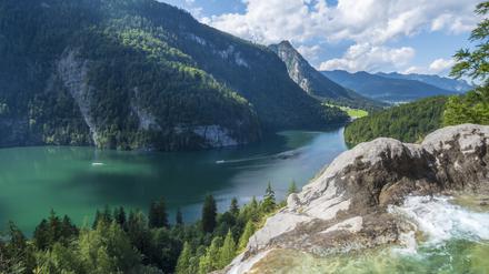 Der bayrische Königssee nimmt es farblich locker mit der Südsee auf.