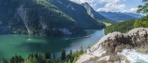 Der bayrische Königssee nimmt es farblich locker mit der Südsee auf.