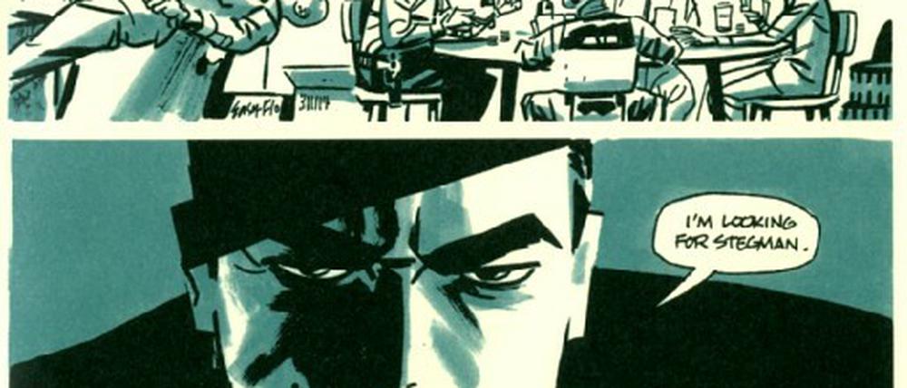 Großer Auftritt. Szene aus dem preisgekrönten Werk "Richard Stark's Parker: The Hunter", umgesetzt von Darwyn Cooke.