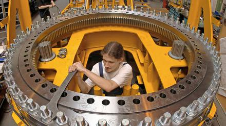 Der Boom in der deutschen Wirtschaft baut in erster Linie auf die Nachfrage aus dem Ausland.