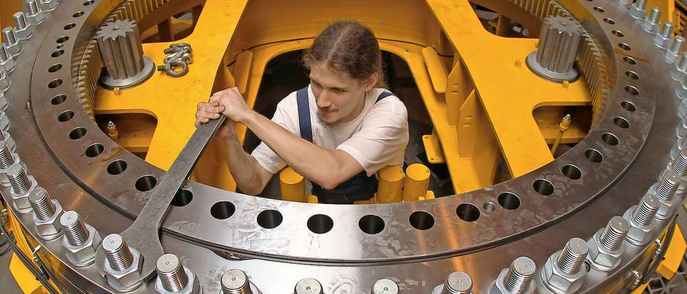 Der Boom in der deutschen Wirtschaft baut in erster Linie auf die Nachfrage aus dem Ausland.