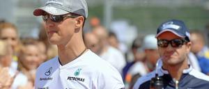 Michael Schumacher und Rubens Barrichello.