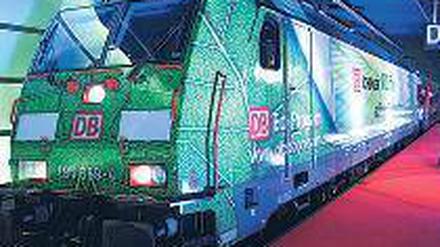 Öko-Zug für Audi. Die Bahn stellte das Geschäftsmodell in Berlin vor.