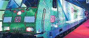 Öko-Zug für Audi. Die Bahn stellte das Geschäftsmodell in Berlin vor.