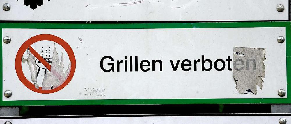 Grillen bleibt im Tiergarten verboten - und das wird auch kontrolliert. 
