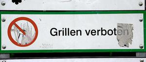Grillen bleibt im Tiergarten verboten - und das wird auch kontrolliert. 
