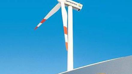 Windige Pläne. Statt auf dreckige Kohle setzt der Energiekonzern Vattenfall künftig auf erneuerbare Energien – und auf die Kernkraft. Foto: Rainer Weisflog