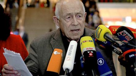 Heiner Geißler will in seiner Rolle als Vermittler nicht den Sinn oder Unsinn des Bauprojekts "Stuttgart 21" feststellen.