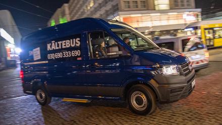 Der Kältebus der Stadtmission ist ständig im Einsatz.
