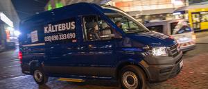 Der Kältebus der Stadtmission ist ständig im Einsatz.