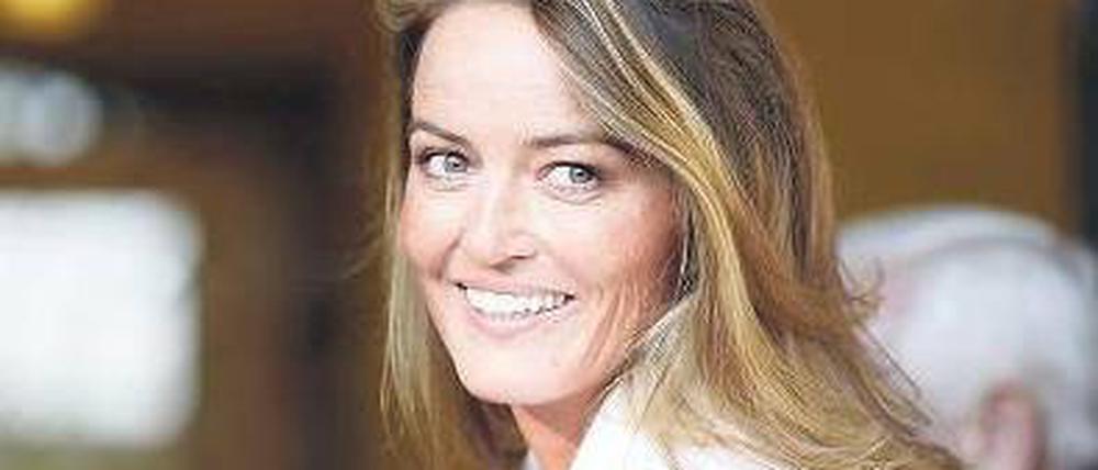 Erleichtert. Die deutsche Millionenerbin Katrin Radmacher. 