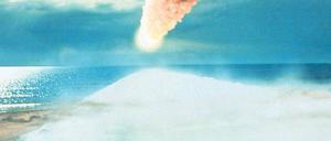 Einschlag aus dem All. Der Film „Deep Impact“ von 1998 – Regie: Mimi Leder – mit Morgan Freeman als US-Präsident schürte die Angst vor einer Kollision der Erde mit einem anderen Himmelskörper. Die Wissenschaftsbranche profitiert von dieser Angst. Foto: Cinetext