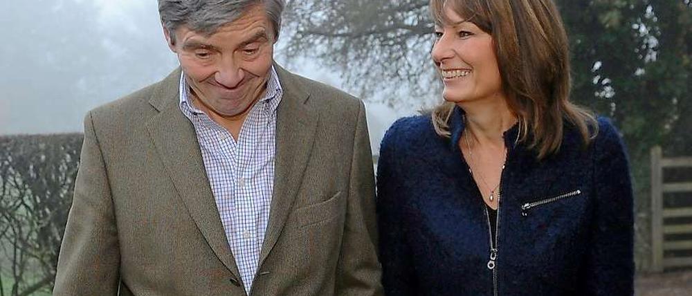 Die Middletons sind da: Michael und Carole Middleton, angehende Prinzenschwiegereltern.