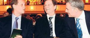 Rednertrio. Eric Schweitzer, Guido Westerwelle und Stephan Schwarz. Foto: Davids