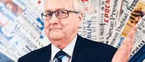 Der Weltökonom. Als „Mister Mittelstand“ bespöttelten sie ihn früher, heute genießt er die Früchte des „Aufschwung XL“. Foto: AFP