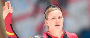 Alles im Griff. Weltmeisterin Jenny Wolf aus Berlin strahlt auf dem Eis vor allem viel Ruhe aus.