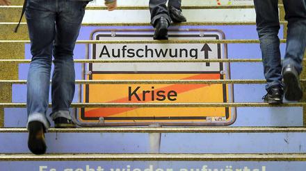Gute Nachrichten plakatiert die Regierung gerne - und die Wirtschaft fällt auch im aktuellen Ifo-Index in den Jubel ein.