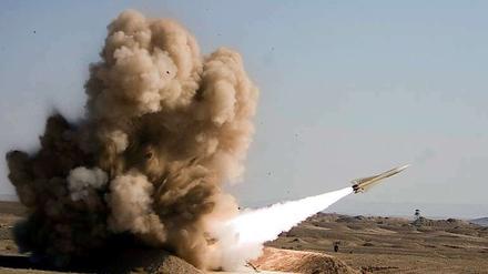 Raketenstart im Iran.