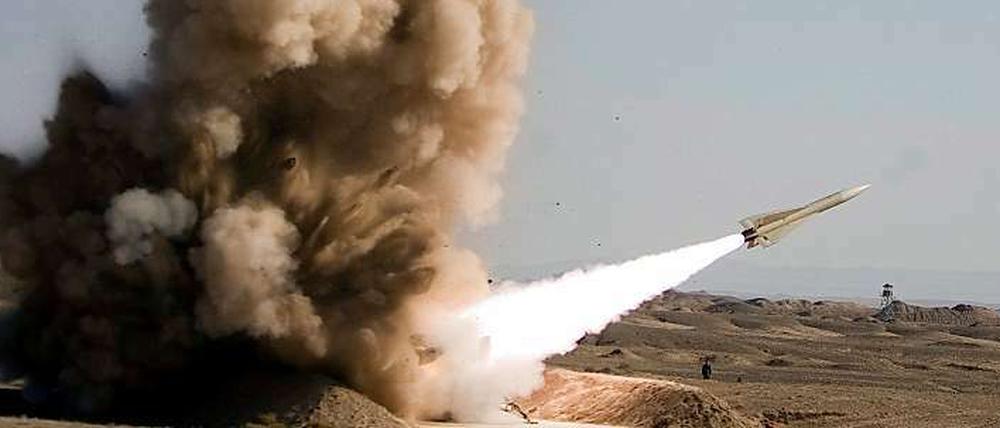 Raketenstart im Iran.