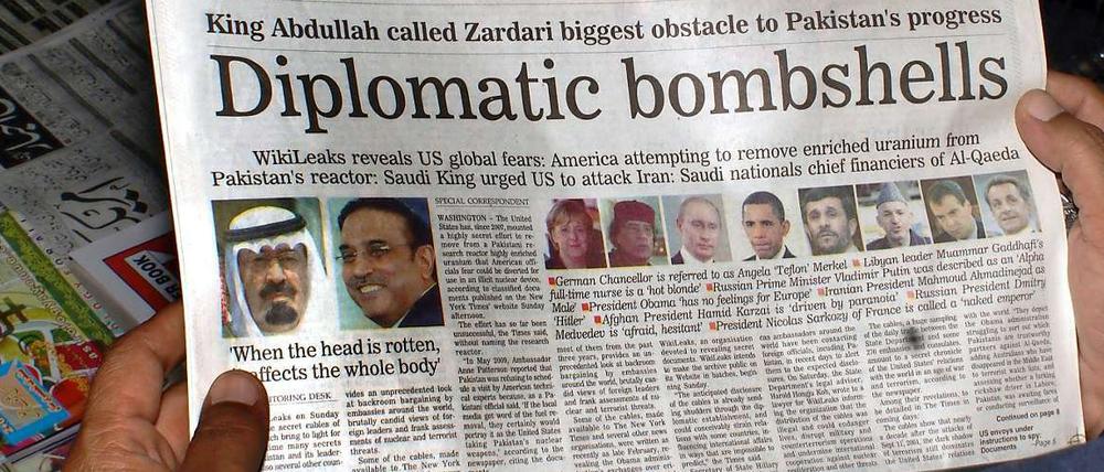 Auch in Pakistan bestimmen die Wikileaks-Veröffentlichungen die Schlagzeilen.