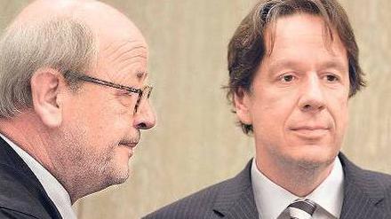 Getrennte Wege. Jörg Kachelmann und Reinhard Birkenstock. Foto: Reuters