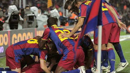 Barcelona kam aus dem Jubeln gar nicht mehr heraus.