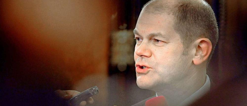 Olaf Scholz will Bürgermeister von Hamburg werden.