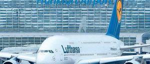 Deutscher Pendler. Zwischen Frankfurt und Hamburg soll künftig viermal täglich eine Lufthansa-Maschine mit Biosprit fliegen. Foto: dpa