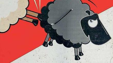 Provozierend. Mit diesem Plakat warb die SVP für ihr Vorhaben. Foto: AFP