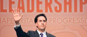 Er will ja. Der Vorsitzende der britischen Labour-Partei, Ed Miliband, im September auf dem Parteitag in Manchester. Foto: dpa