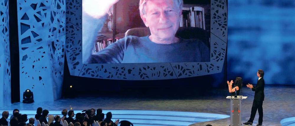 Aus der Schweiz nach Estland gebeamt. Der Politthriller des 77-jährigen Roman Polanski gewann in sechs Kategorien. Foto: AFP