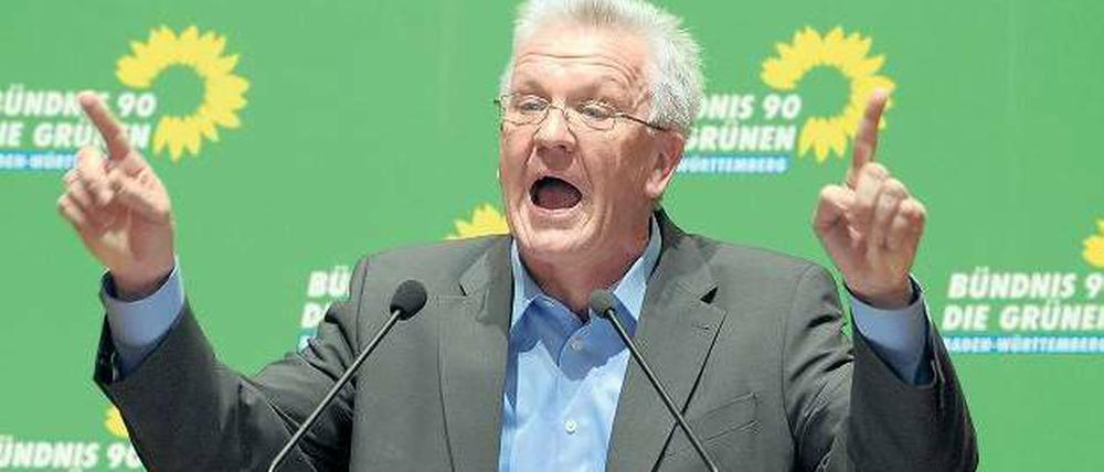 Bald Ministerpräsident im Südwesten? Der grüne Landtagsfraktionschef Winfried Kretschmann. Foto: dpa