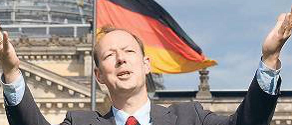 Heitere Sprüche, ernste Absichten. Martin Sonneborns Partei klagt.