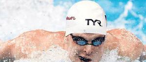 Mühsamer Kampf. Steffen Deibler patzte über 100 Meter Schmetterling. Foto: dpa