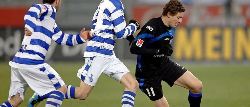 Die Duisburger konnten sich gegen Frankfurt nicht durchsetzen.