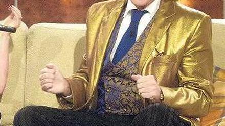 Vor der Verschärfung der Richtlinien für Produktwerbung bei „Wetten, dass...?“ freute sich sich Thomas Gottschalk über Schalen voll Gummibärchen auf dem Tisch. 