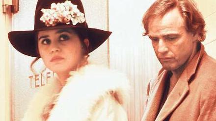 Ein Paar, kein Paar. Maria Schneider mit Marlon Brando in Bernardo Bertoluccis "Der letzte Tango in Paris" (1972). 