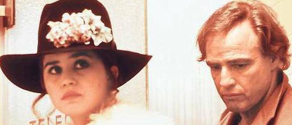 Ein Paar, kein Paar. Maria Schneider mit Marlon Brando in Bernardo Bertoluccis "Der letzte Tango in Paris" (1972).