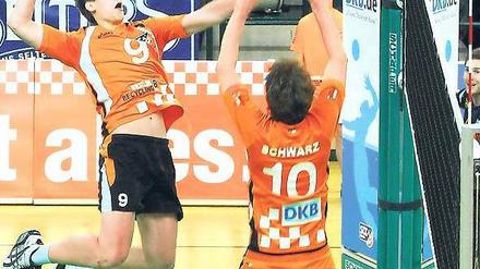 Lizenz zum Schmettern. Der junge Ricardo Galandi (Nr. 9) ist mittlerweile Stammspieler beim SCC Berlin. 