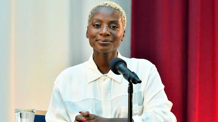 Nikeata Thompson bei ihrer Buchvorstellung im September 2021 in Erfurt.