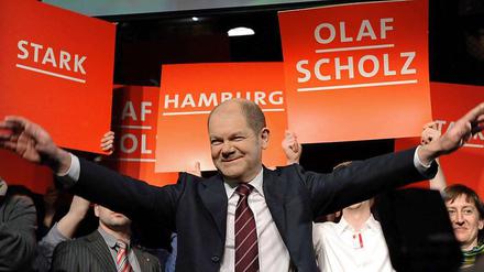 Mann der Stunde: Olaf Scholz, siegreicher Spitzenkandidat der Hamburger SPD.